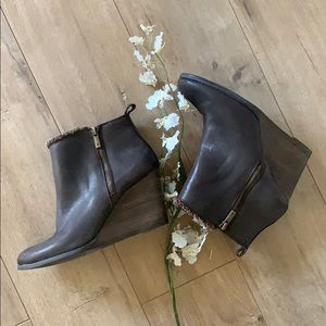 Lucky Brand Yorque Faux Fur Wedge Bootie